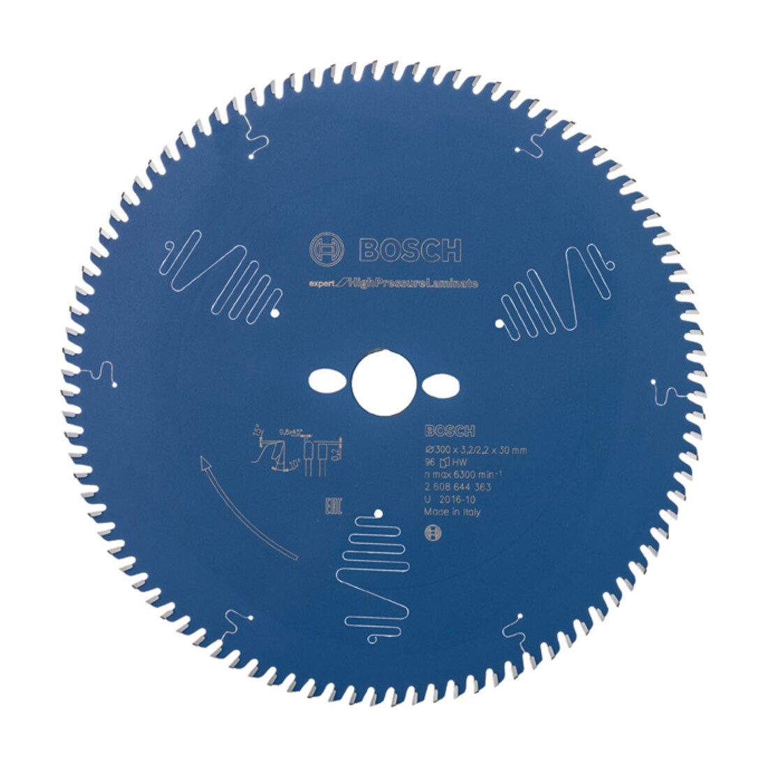 Bosch Lame de scie circulaire Expert pour stratifiés haute pression 300 x 30 x 3,2 mm 96