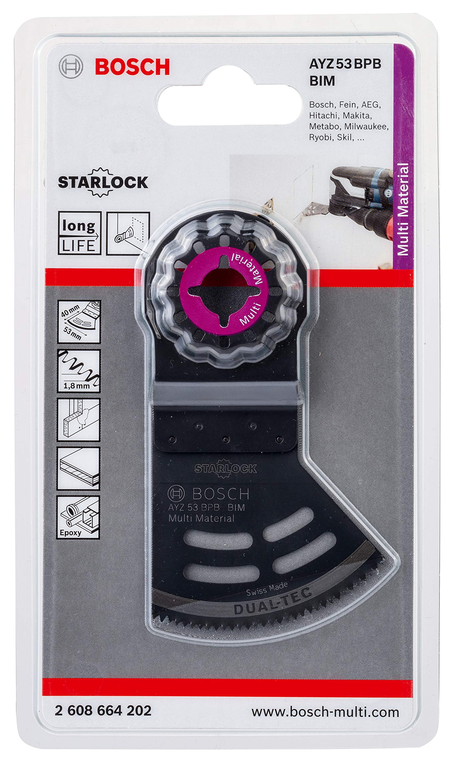 Bosch Dual-Tec-Tauchsägeblatt AYZ 53 BPB Multi Material