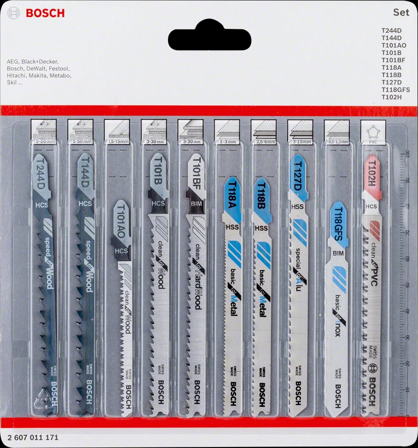 Bosch Stichsägeblatt-Satz All in One