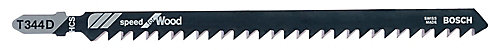 Bosch Lame scie sauteuse T droite grossière Bois tendre T344D, lot de 2