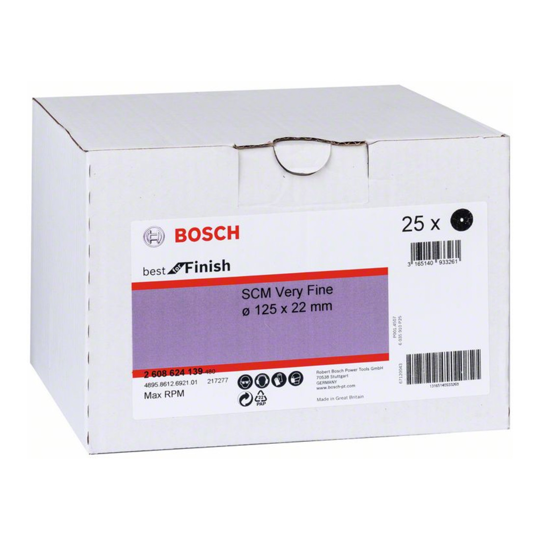 Bosch Non-tissé abrasif SCM très fine 125 mm