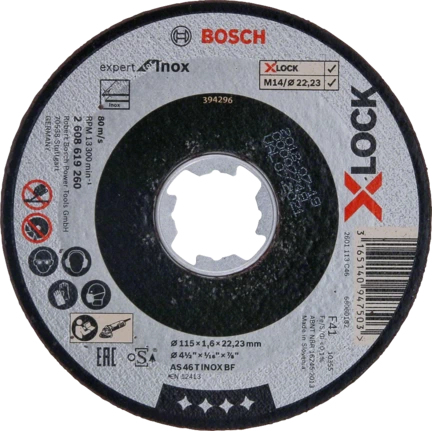 Bosch Professional Disque à tronçonner X-LOCK Expert pour Inox
