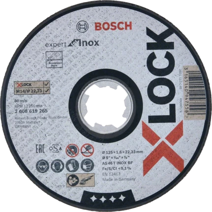 Bosch Modèle du produit : Disque à tronçonner X-LOCK Expert pour Inox