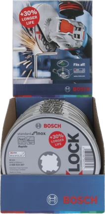 Bosch Professional Disque à tronçonner X-LOCK Standard pour Inox - Rapido