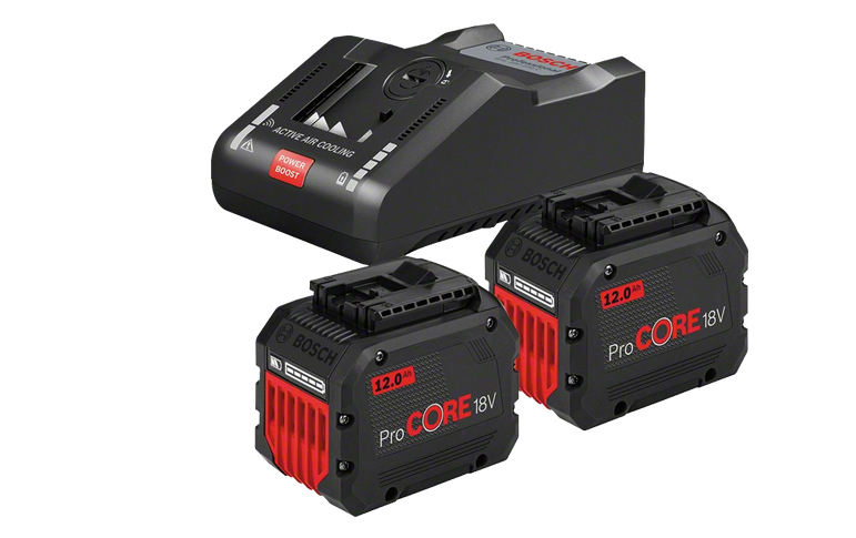 Bosch Pack 2 batteries ProCORE 18V 12 Ah + chargeur GAL 18V-160