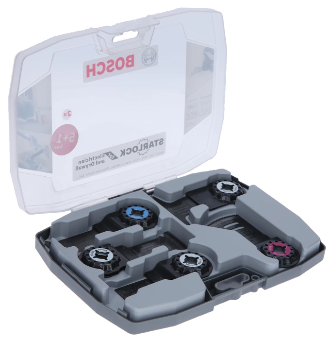 Bosch Coffret Starlock 6 lames pour électricien et plaquiste bois/metal