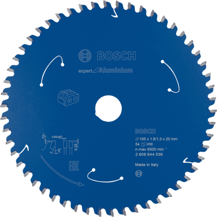 Bosch Expert Lame de scie circulaire pour aluminium 165 x 20 x 1,8mm 54 dents