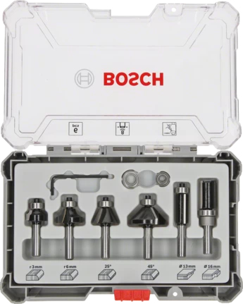 Bosch Jeu de fraises pour chants et chanfreins
