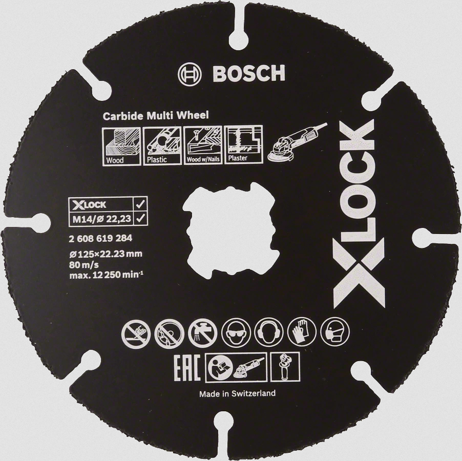 Bosch Disques à tronçonner X-LOCK CARBIDE Multi Wheel