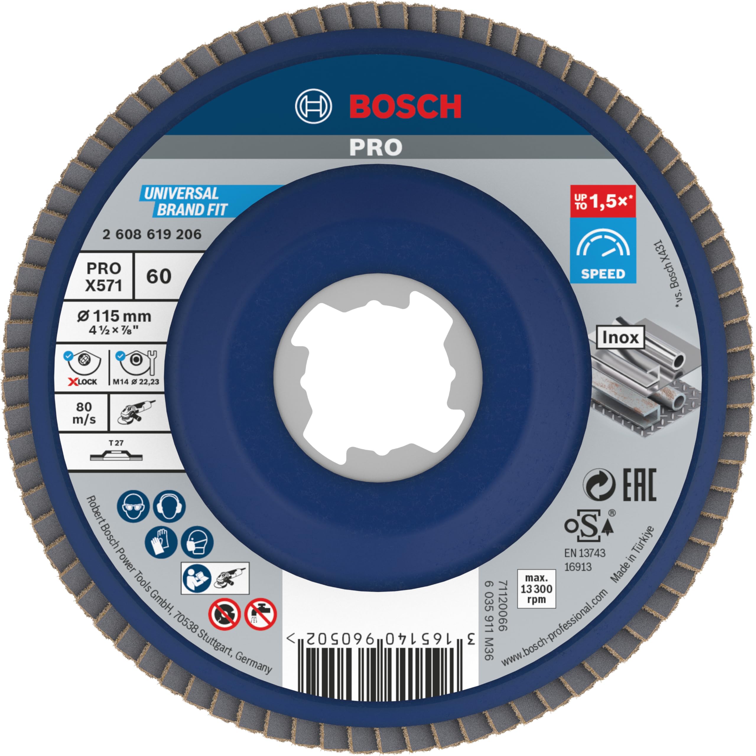 Bosch X-LOCK Fächerscheibe X571 Best for Metal