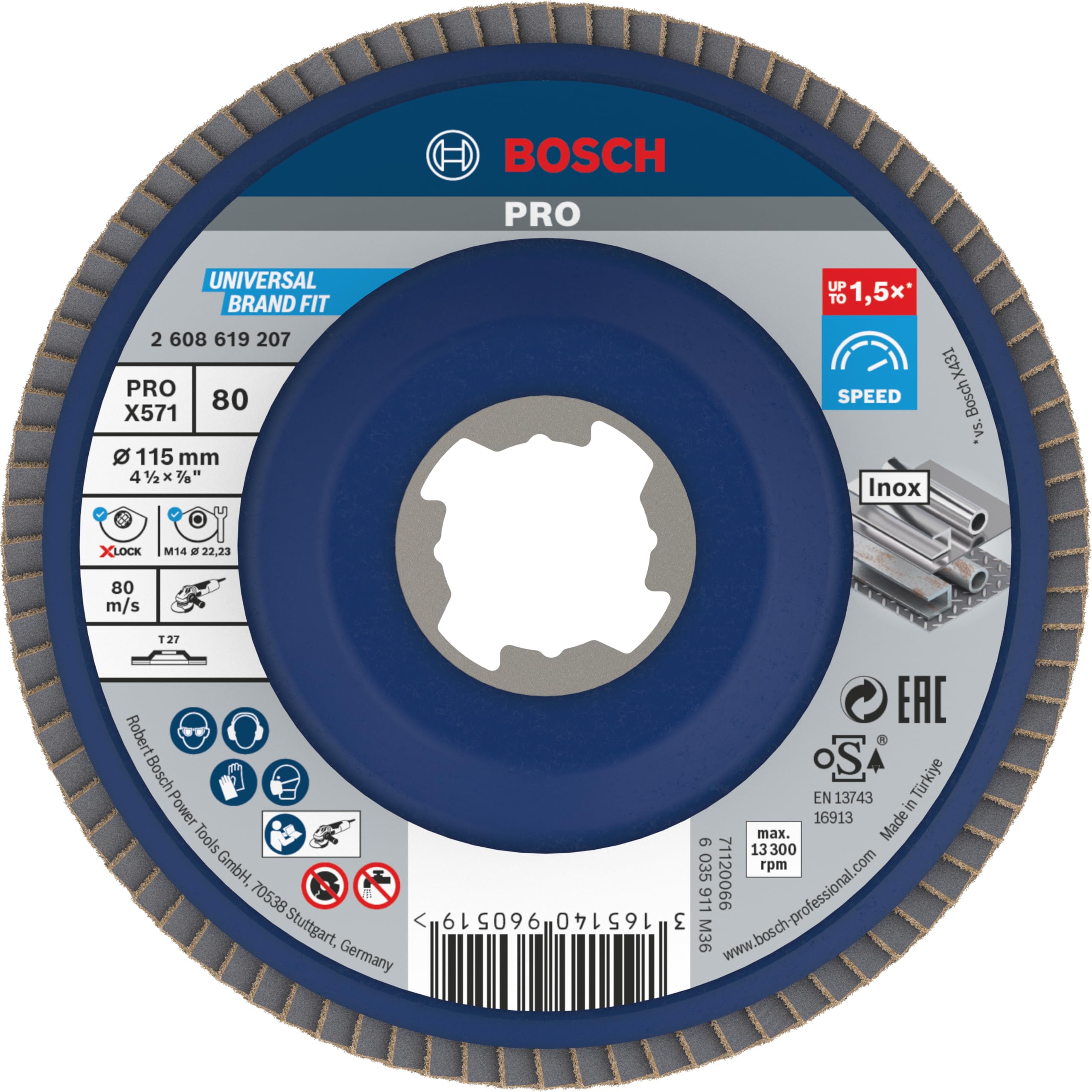 Bosch X-LOCK Fächerscheibe X571 Best for Metal