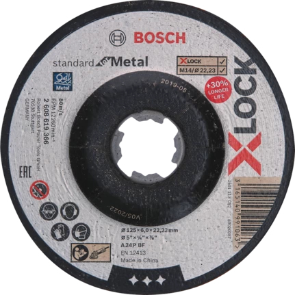 Bosch PRO Metal gebundene X-LOCK Schleifscheibe
