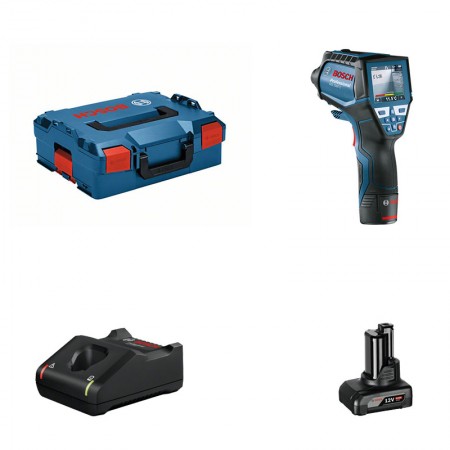 Bosch Détecteur thermique 12V GIS 1000 C + 1 batterie 12V 6 Ah + chargeur GAL 12V-40