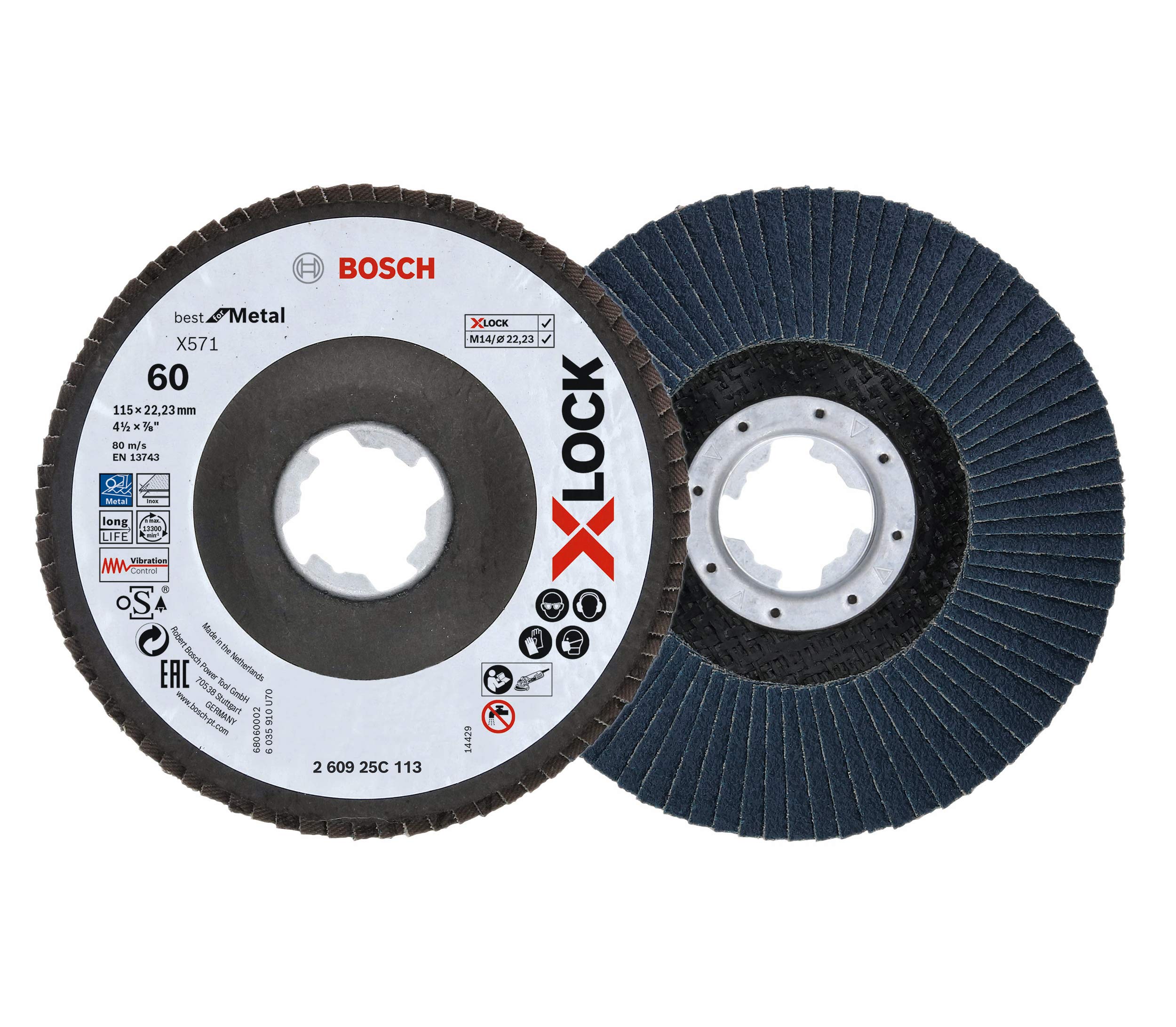 Bosch Professional 260925C113 2 pièces Plateau à lamelles