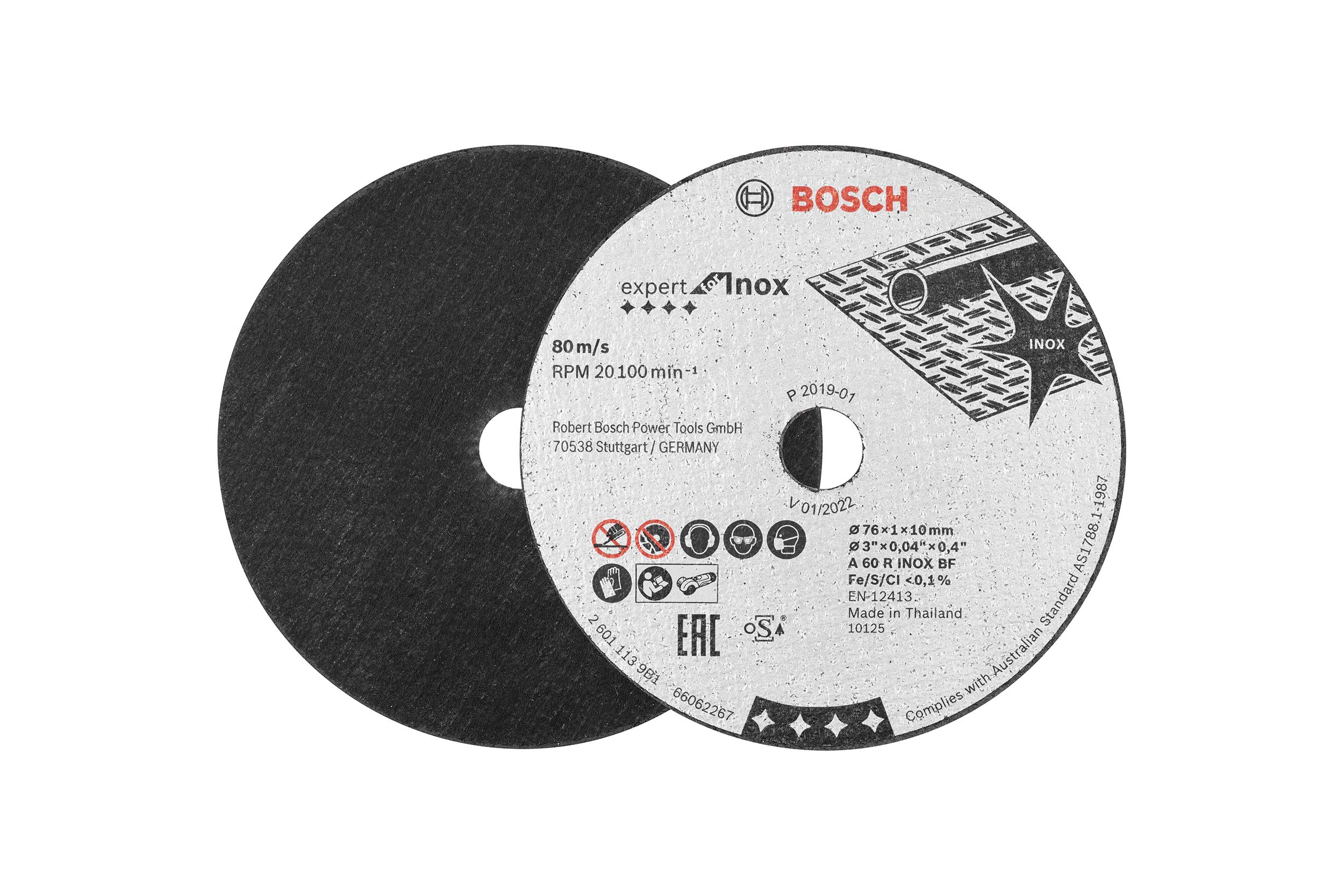 Bosch Professional 5 pièces Disque à tronçonner Expert for INOX