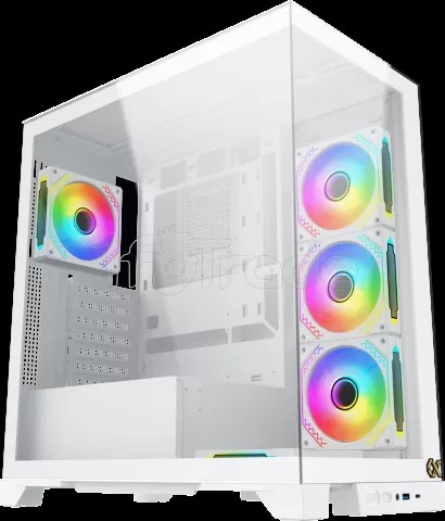 XYZprinting Boitier Moyen Tour ATX Tesseract X RGB avec panneaux vitrés (Blanc)