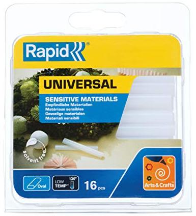 Rapid Bâtons de colle transparente universelle ovale pour les matériaux sensibles à la chaleur