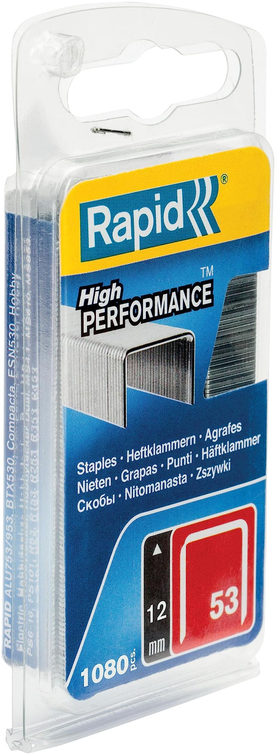 Rapid Agrafes n°53 12 mm, 1080 pièces
