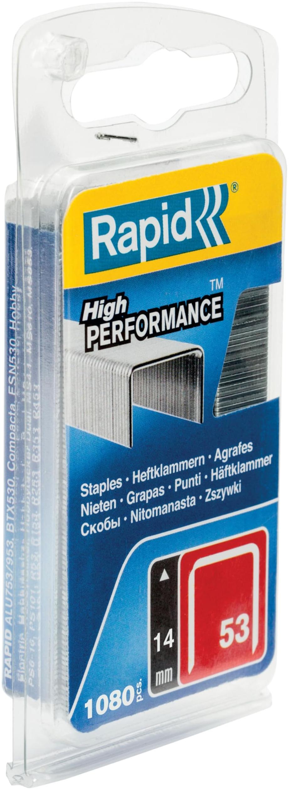 Rapid Agrafes n°53 14 mm, 1080 pièces
