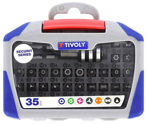 Tivoly - Coffret 35pcs embouts de vissage de sécurité