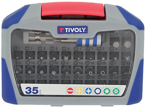 Tivoly - Coffret 35 pcs embouts de vissage standard