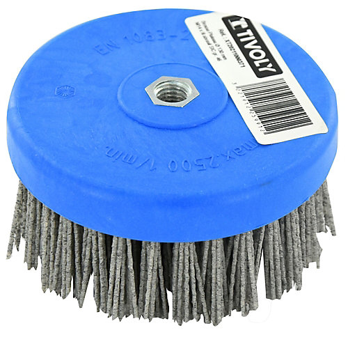 Tivoly - Brosse nylon M14, Spécial polisseuse, pour polissage du bois,D130 mm