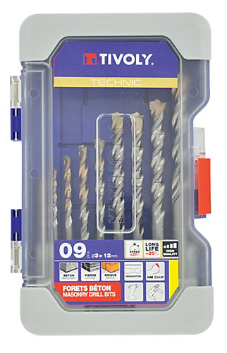 Tivoly - Coffret Ranger T9 Forets Béton gradués SLRD 3 à 12mmTechnic