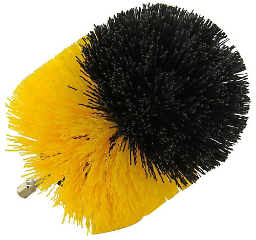 Tivoly - Brosse Polypropylène Ronde -D83mm - Fil Souple - Nettoyage Facile Tous Matériaux sans Rayures - pour Perceuse