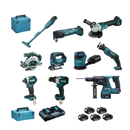Makita Pack 10 outils 18V LOT0309