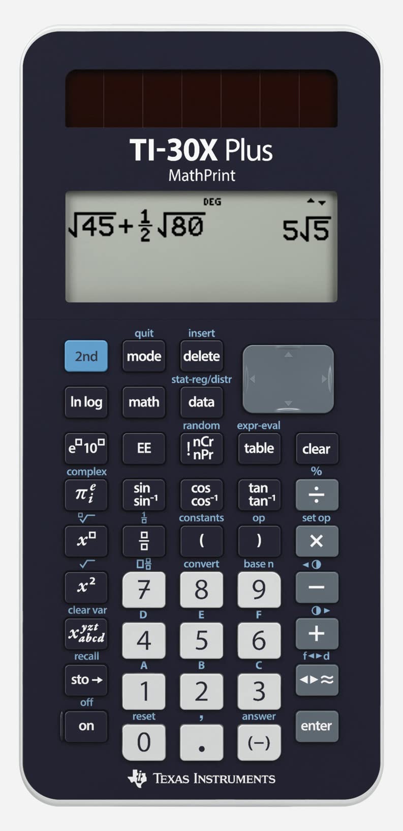 Texas Instruments Texas Schulrechner TI-30 Plus MathPrint Solar/ Battery