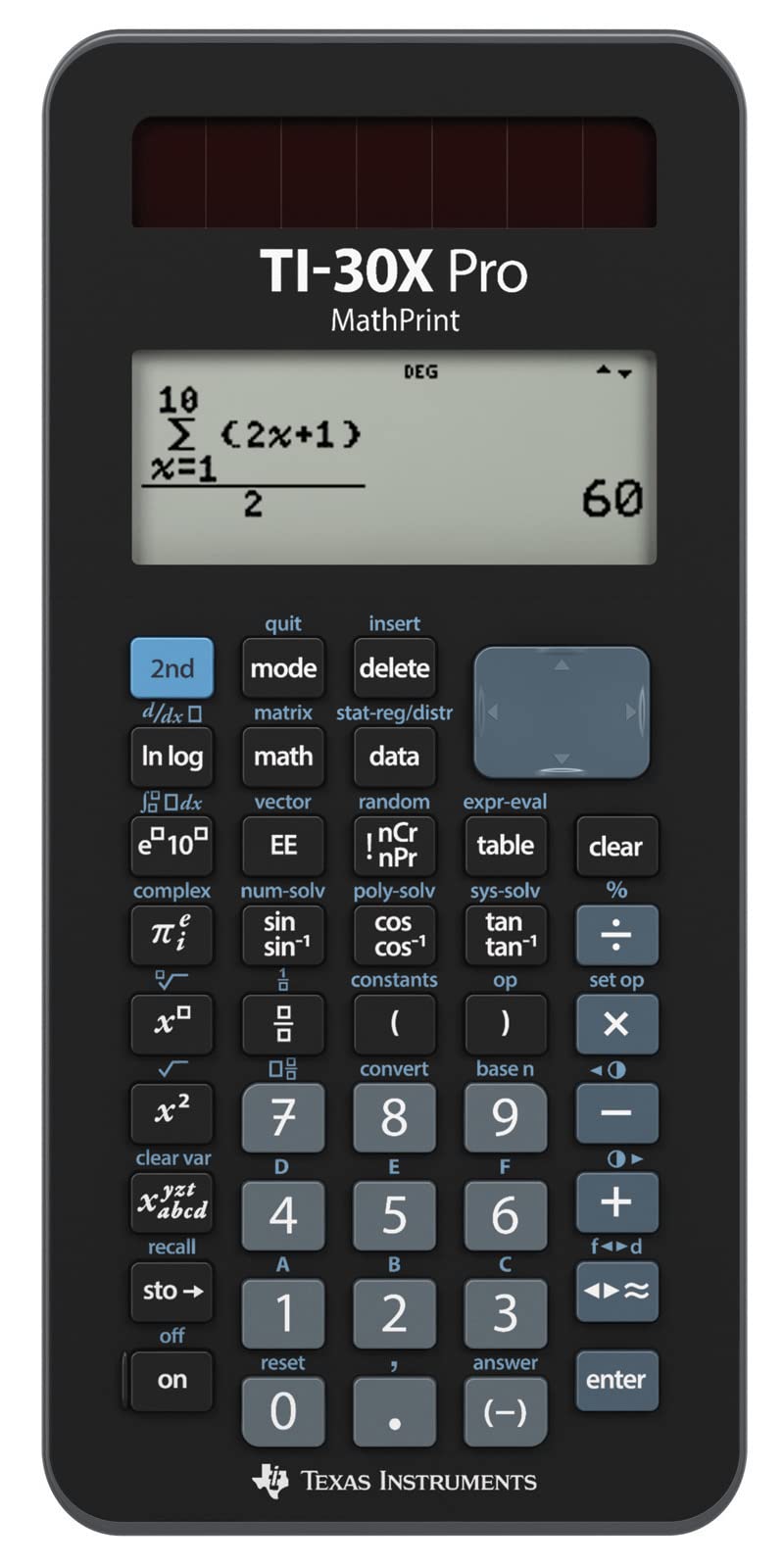 Texas Instruments Texas Schulrechner TI-30 X Pro MathPrint Battery