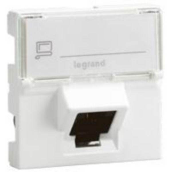 LEGRAND Plastron Mosaic 45x45 incliné 45° 1 port RJ45 CAT 6 STP