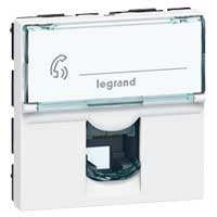 LEGRAND Plastron Mosaic 45x45 1 port RJ11