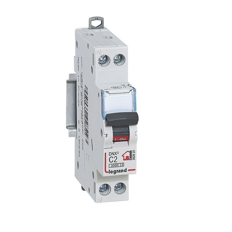 LEGRAND Disjoncteur à bornes à vis courbe C DNX3 2A 1P+N