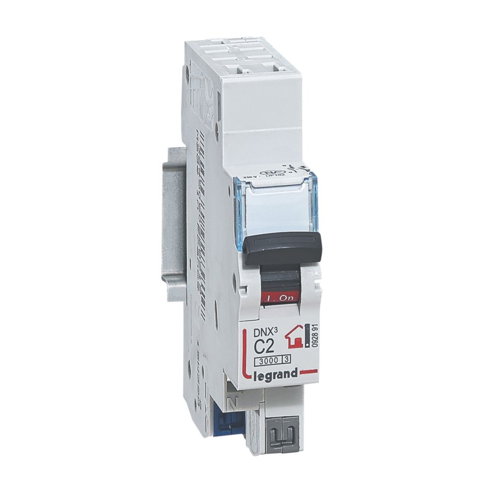 LEGRAND Disjoncteur à bornes automatiques courbe C DNX3 2A 1P+N