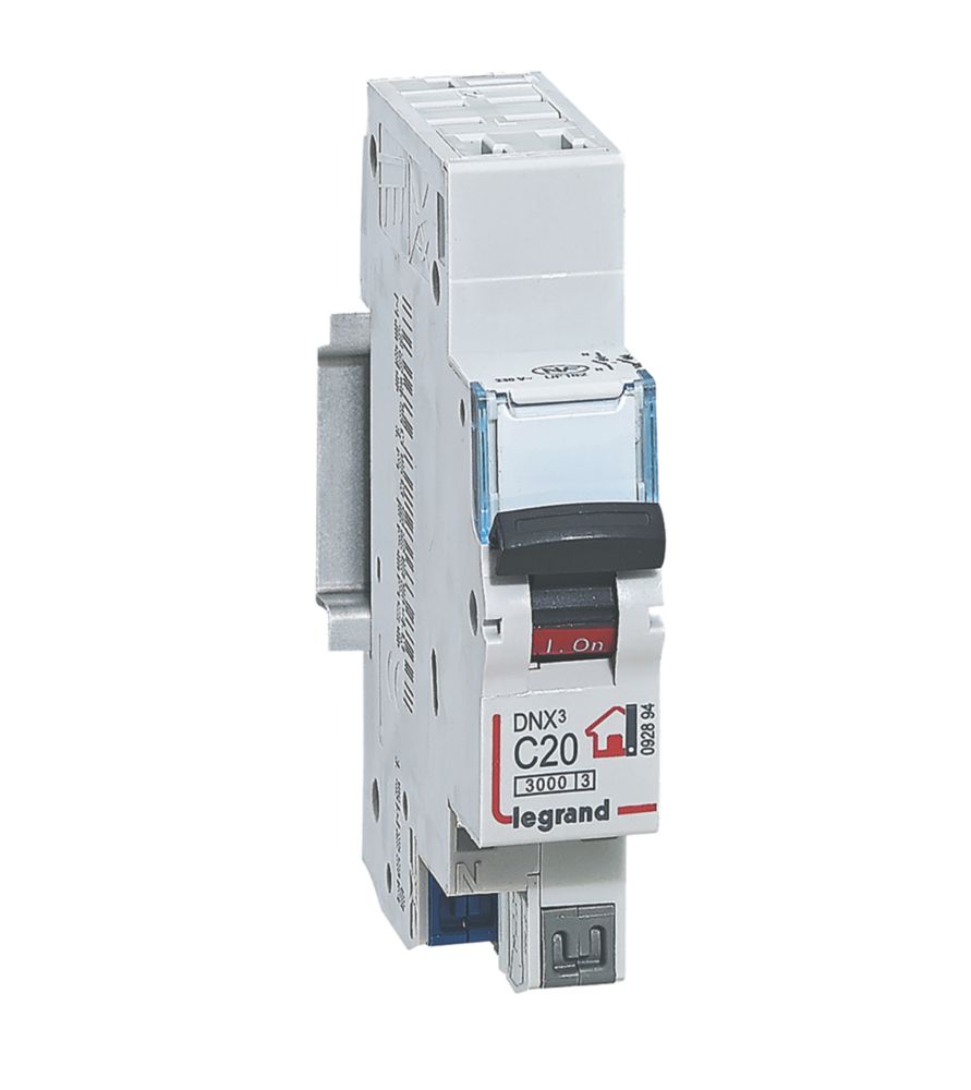 LEGRAND Disjoncteur à bornes automatiques courbe C DNX3 20A 1P+N