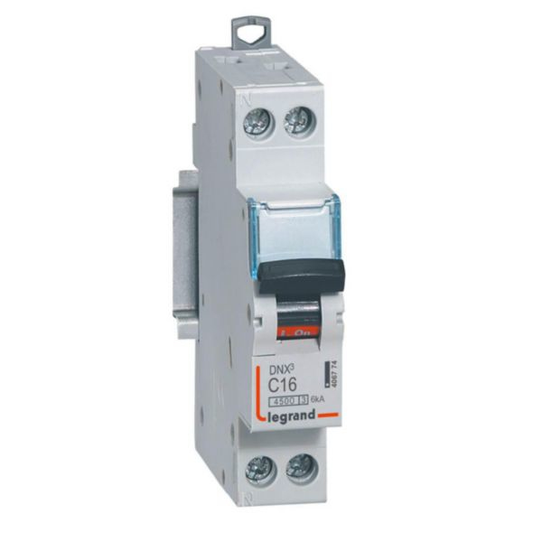 LEGRAND Disjoncteur 16A type C A vis 4,5kA 1P+N DNX3