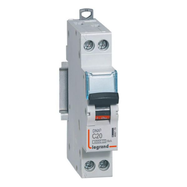 LEGRAND Disjoncteur 20A type C A vis 4,5kA 1P+N DNX3