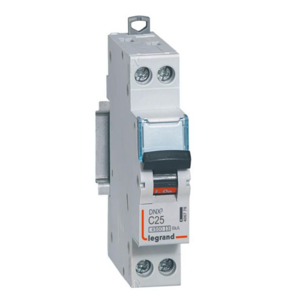 LEGRAND Disjoncteur 25A type C A vis 4,5kA 1P+N DNX3