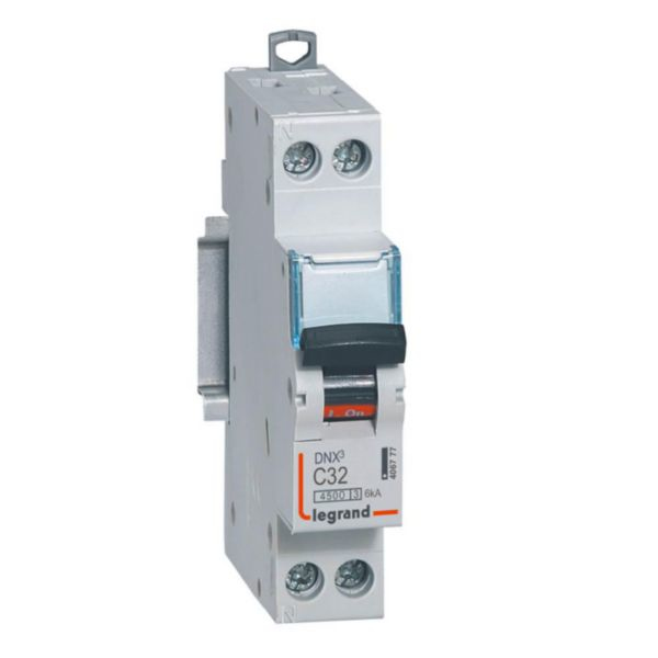 LEGRAND Disjoncteur 32A type C A vis 4,5kA 1P+N DNX3