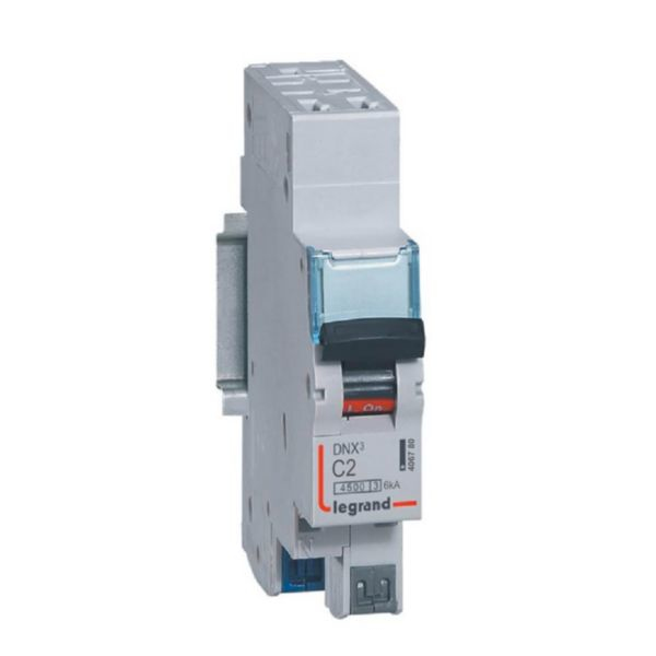 LEGRAND Disjoncteur 2A type C Auto 4,5kA 1P+N DNX3