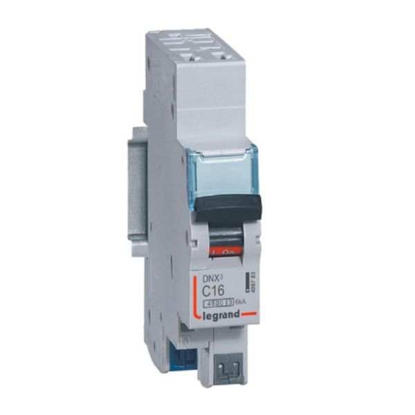 LEGRAND Disjoncteur 16A type C Auto 4,5kA 1P+N DNX3