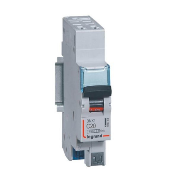 LEGRAND Disjoncteur 20A type C Auto 4,5kA 1P+N DNX3