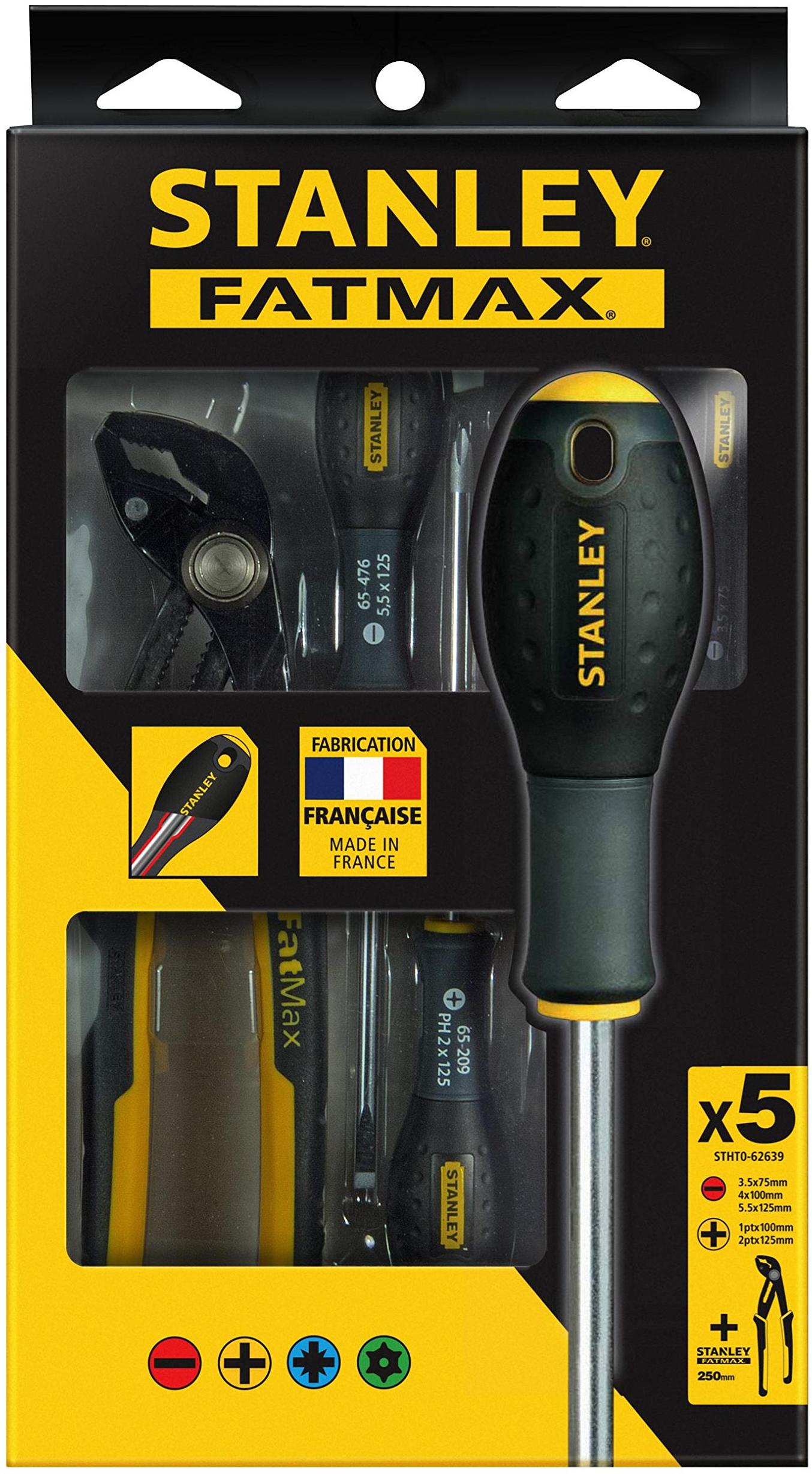 Stanley Tournevis, 5 pièces + 1 pince multiprise
