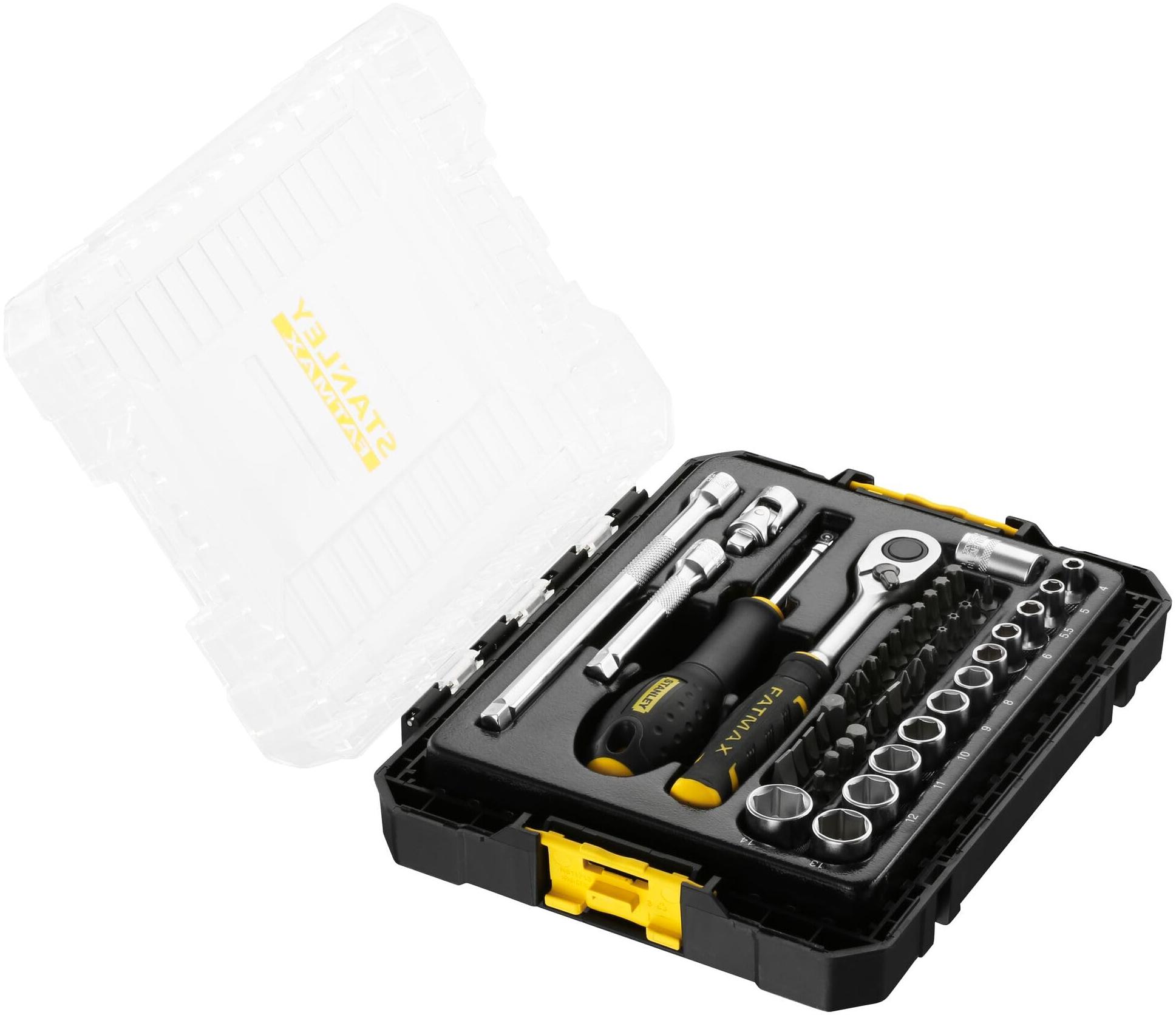 Stanley Fatmax Coffret douilles STAKBOX M 1/4'' jeu 48 pièces