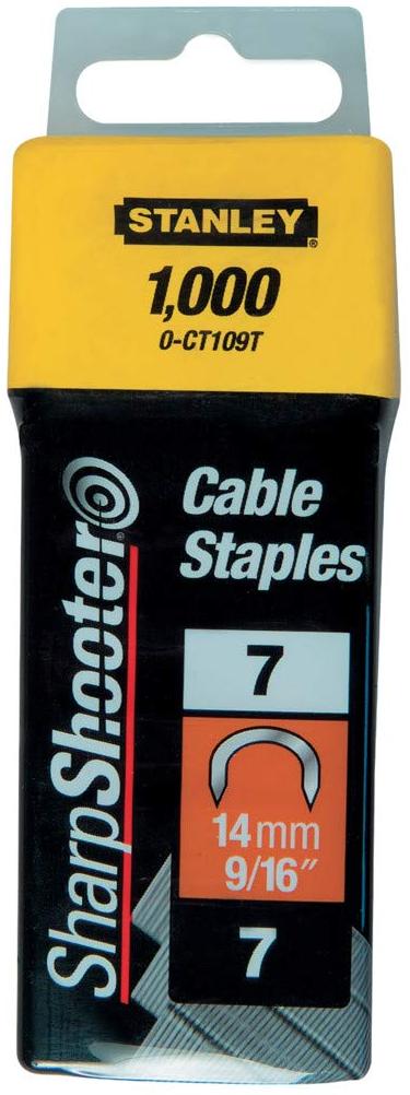 Stanley Agrafes cavaliers 14mm type 7 boîte de 1000