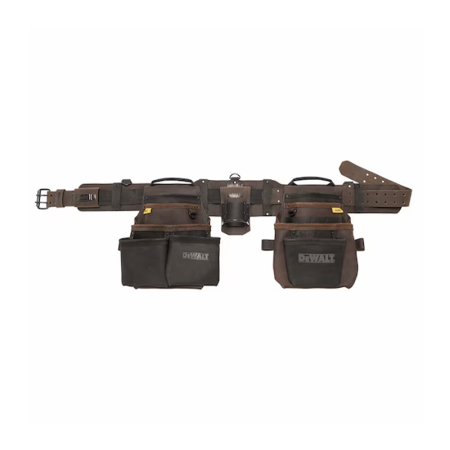 DeWalt Ceinture porte-outils en cuir 18 compartiments
