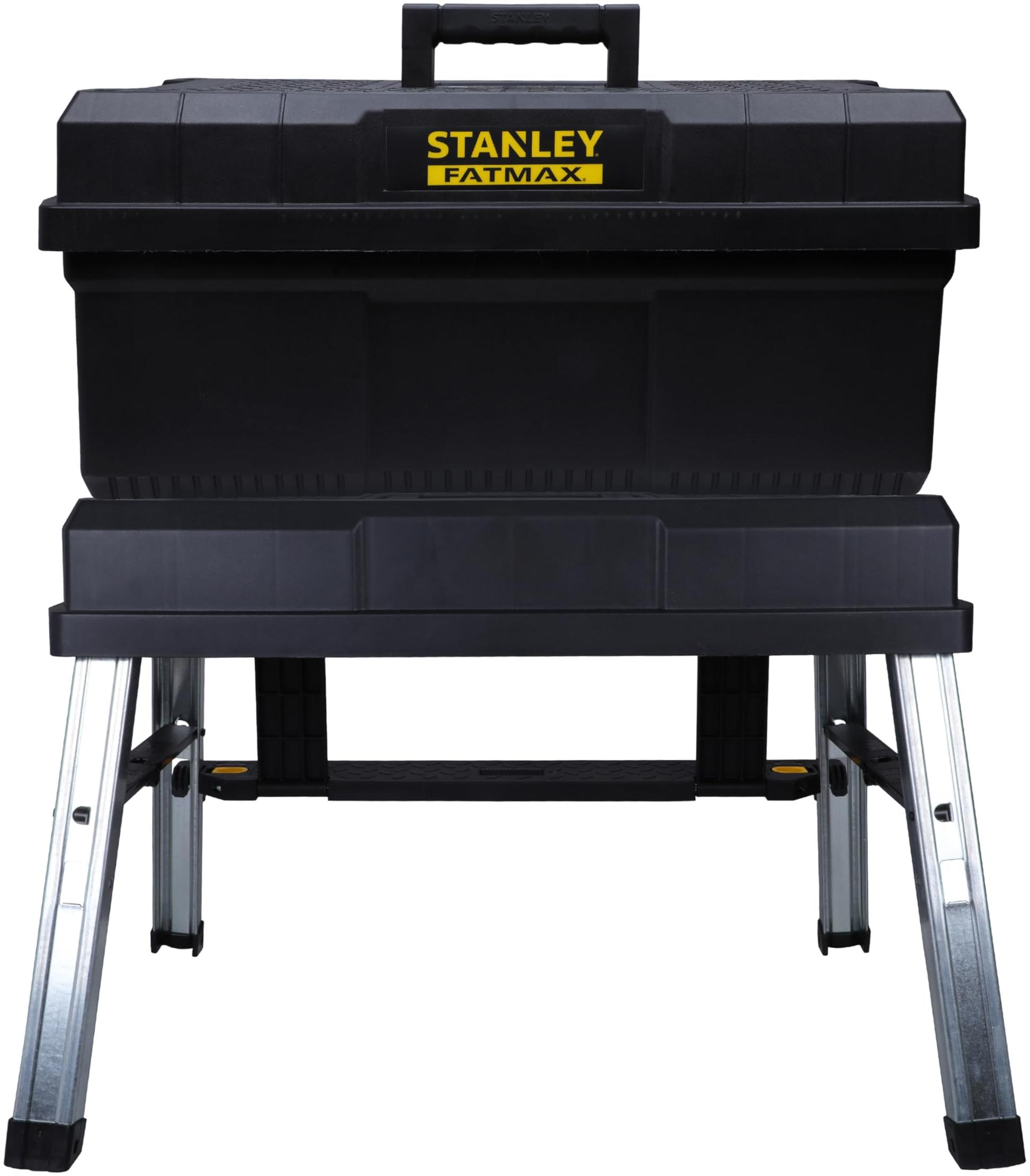 Stanley Caisse à outils vide plastique 63 cm avec marchepied intégré