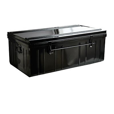 Snor Cantine acier noir 130 L avec poignées L.90 x l.50 x H.37.5 cm, cadenassable et empilable,