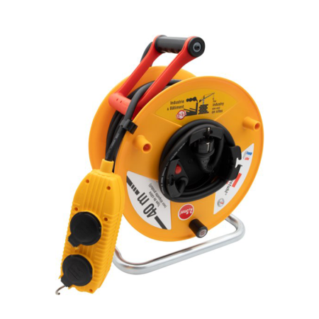 Brennenstuhl Enrouleur de câble 40m 4 prises Powerblock BRENNENSTUHL
